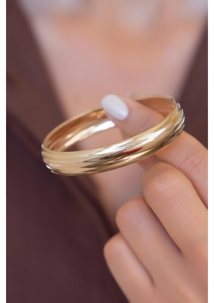 14 Ayar Altın İtalyan Bombeli Esnek Bilezik Kalın fırsatları