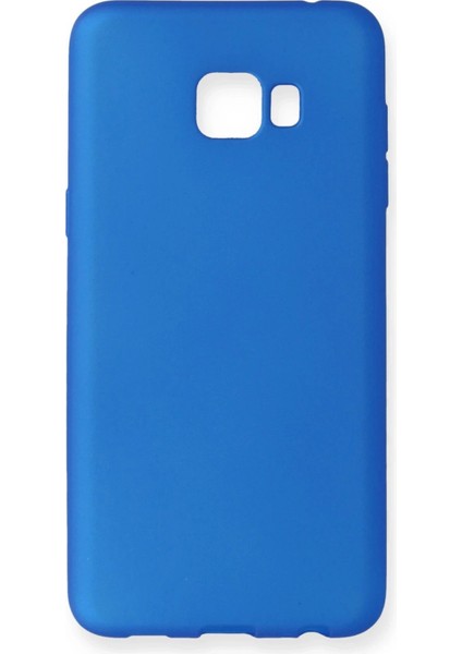 Samsung Galaxy C7 Pro Kılıf First Silikon - Mavi - CPT108565-1302