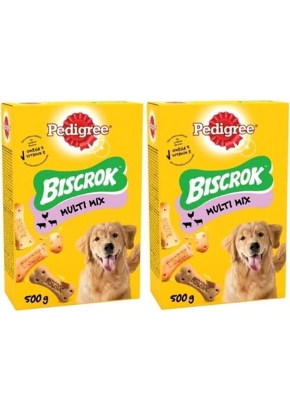 Multi Biscrok Köpek Ödül Bisküvisi 500 Gr*2 Adet fiyatları