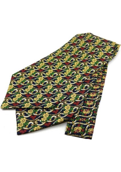 Çok Renkli Motif Desen Erkek Ascot Fular K643 indirimleri