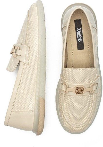 Kadın Iğne Baskılı Günlük Loafer Makosen Casual Rugan Ayakkabı fırsatları