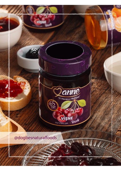 Vişne Reçeli 400 gr (Pancar Şekeri İle Üretilmiştir - Glikoz, Koruyucu İçermez) fiyatları