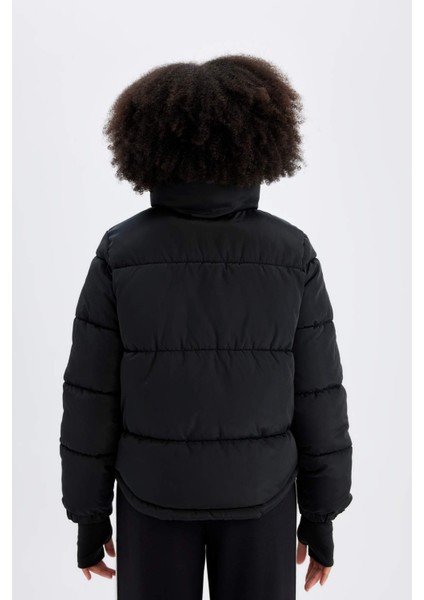 Fit Su İtici Şişme Mont Dik Yaka Fermuarlı Cepli Z1438AZ24WN