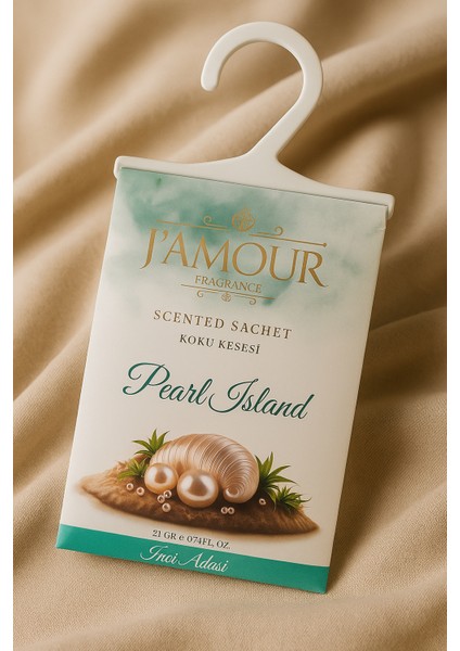 Pearly Island (Inci Adası) Askılı Dolap ve Çekmece Kokusu 3'lü Paket modelleri