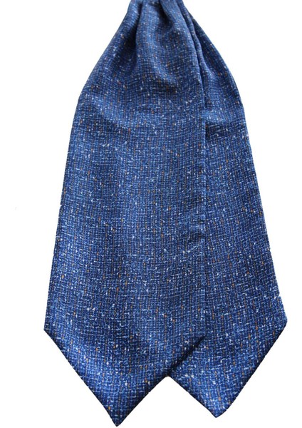 Mavi Motif Desen Italyan Ipek Ascot Fular K657 fırsatları