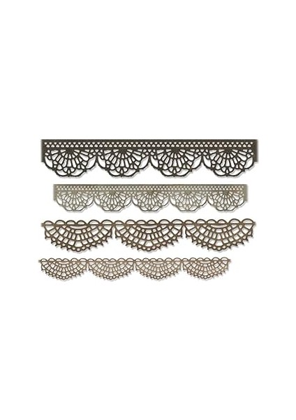 Sizzix 664178 Tığ Şablon Şekilleri, Çok Renkli, Standart Beden