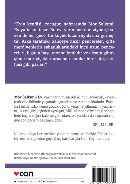 Mor Salkımlı Ev - Halide Edib Adıvar fiyatları