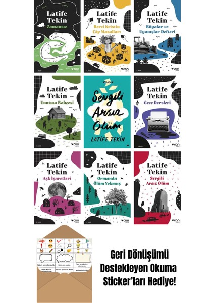 Latife Tekin 9 Kitap Seti + Okuma Sticker'ları
