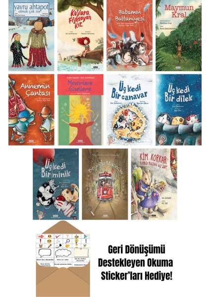 Sara Şahinkanat 11 Kitap Seti + Okuma Sticker'ları