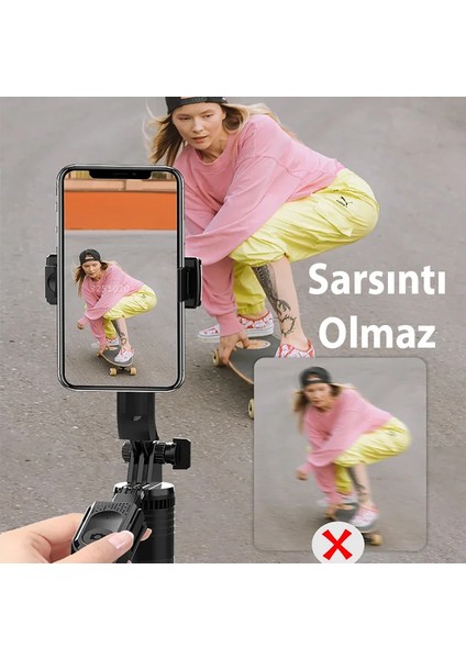 Ally K28 Uzaktan Kumandalı Canlı Yayın Bluetooth Standlı Selfie Çubuğu Tripod- - TAWİT3228-7