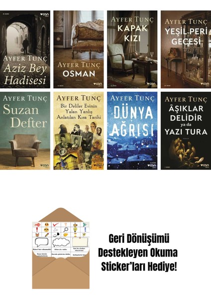 Ayfer Tunç 8 Kitap Seti + Okuma Sticker'ları