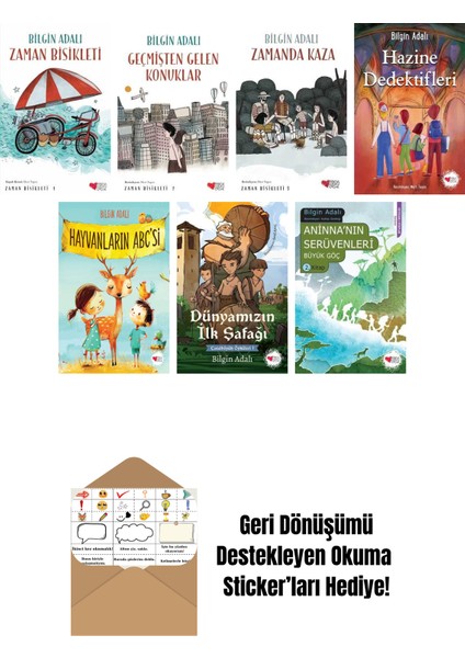 Bilgin Adalı 7 Kitap Seti + Okuma Sticker'ları