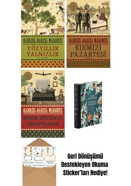 Gabriel García Márquez 4 Kitap Seti + Okuma Sticker'ları