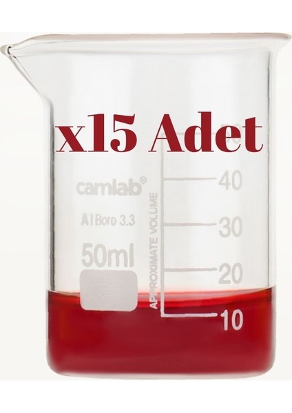 Cam Beher 50 ml Boro 3.3 - 15 ADET