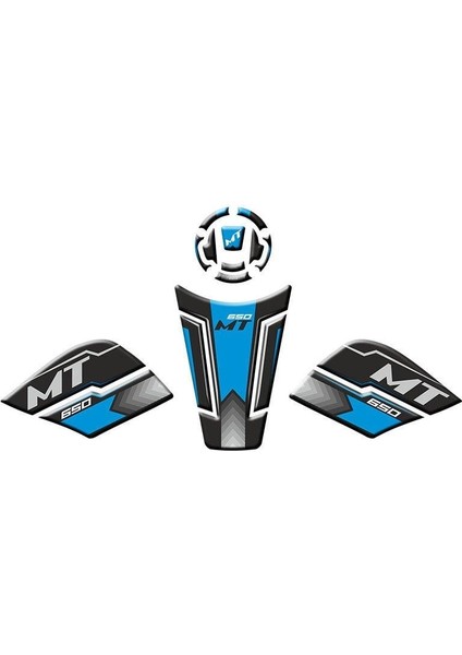 Cf Moto 650 mt 2022 - 2024 Uyumlu Tank Pad Set 003