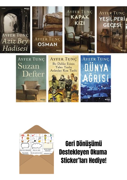Ayfer Tunç 7 Kitap Seti + Okuma Sticker'ları