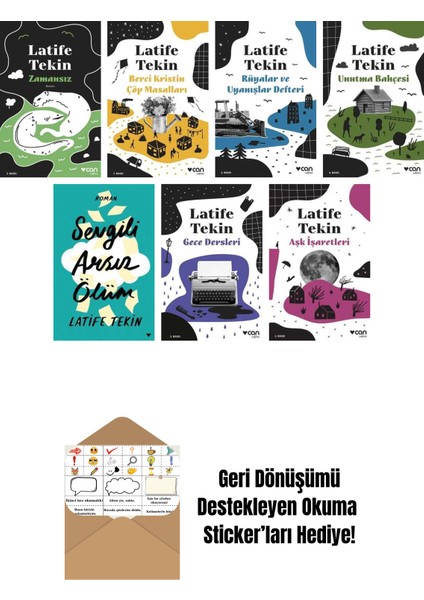 Latife Tekin 7 Kitap Seti + Okuma Sticker'ları