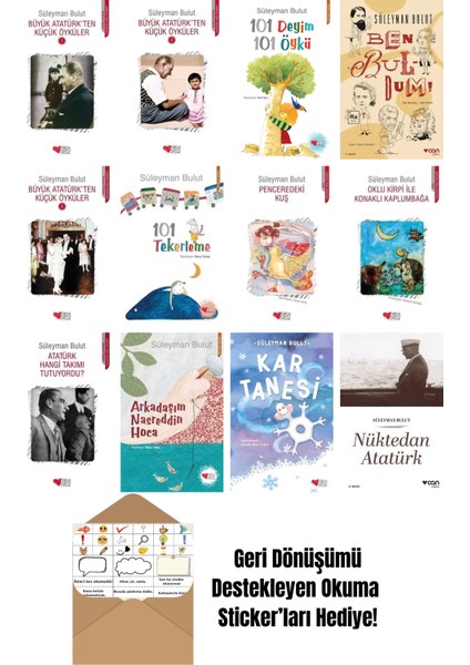 Süleyman Bulut 12 Kitap Seti + Okuma Sticker'ları