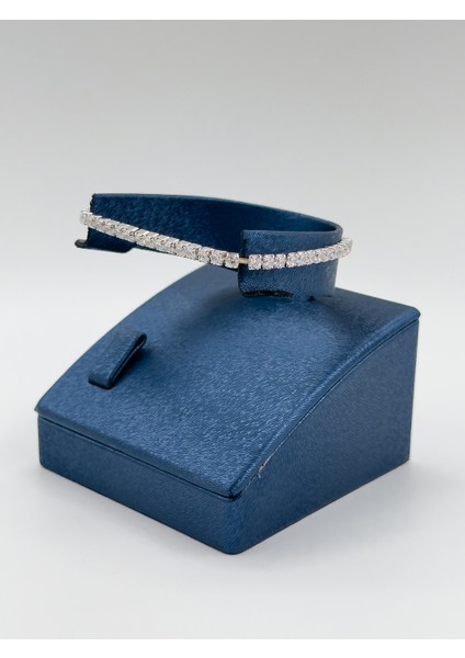 Misinalı Esnek Su Yolu Kadın Gümüş Bileklik - Su Yolu Bileklik