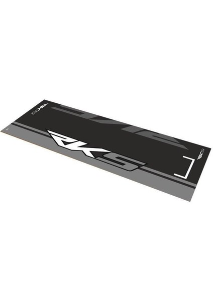 Rks Uyumlu Siyah - Gri Desenli 80 x 220 cm Kaydırmaz Motosiklet Halısı