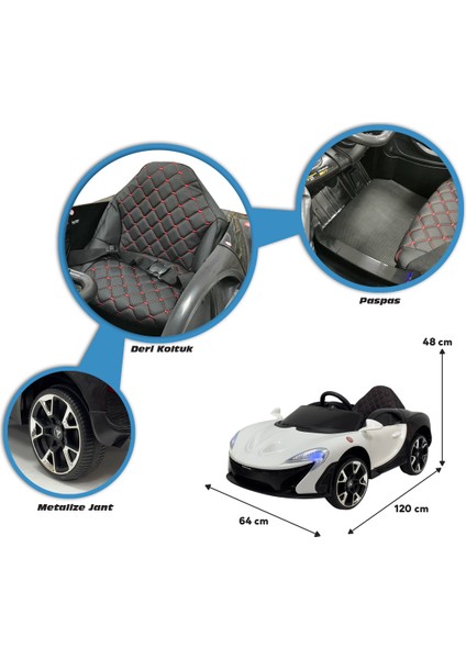 Quantum Gt 12 Volt Akülü Araba Beyaz