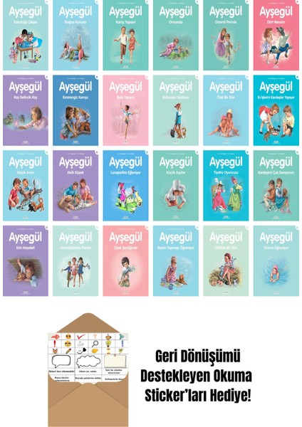 Ayşegül Serisi 24 Kitap Seti + Okuma Sticker'ları