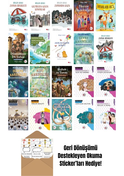 Bilgin Adalı 20 Kitap Seti + Okuma Sticker'ları