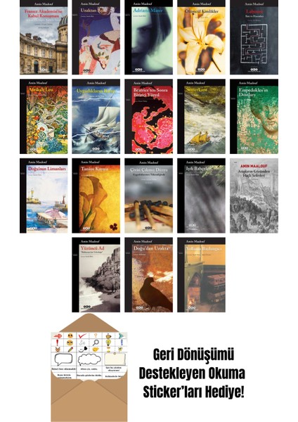 Amin Maalouf 18 Kitap Seti + Okuma Sticker'ları