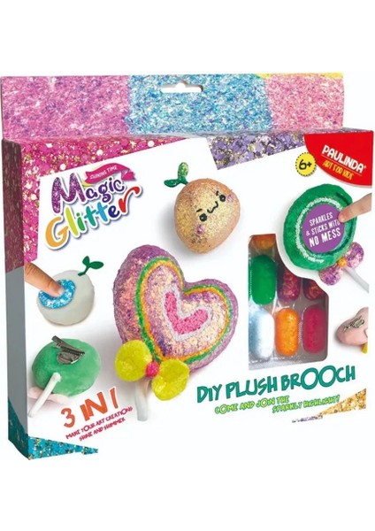 Bfs Paulinda Magic Glitter 3n1 Dıy Plush Brooch Hobi Set S01095600
