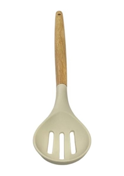 Bambu Saplı Silikon Delikli Kaşık 32 cm SMG005
