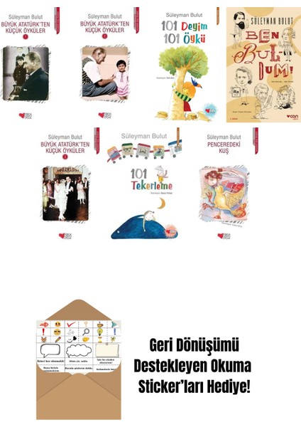 Süleyman Bulut 7 Kitap Seti + Okuma Sticker'ları