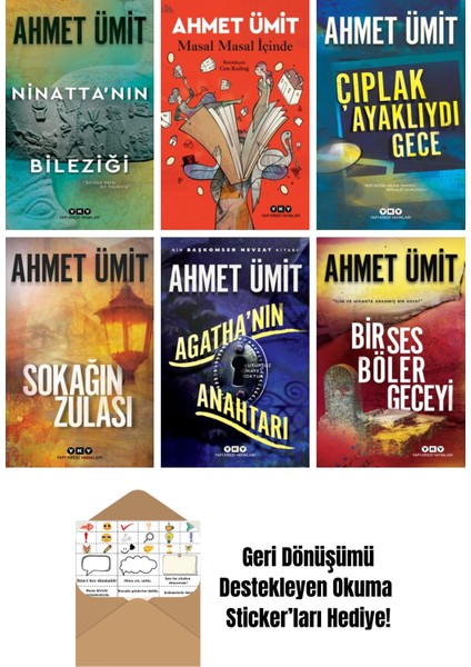 Ahmet Ümit 6 Kitap Seti + Okuma Sticker'ları