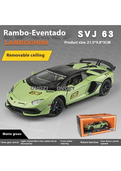 Ovozı Lamborghini Alaşımlı Araba Modelleri Koleksiyon Hediyeleri (Yurt Dışından)