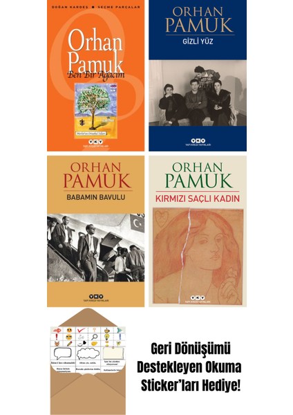 Orhan Pamuk 4 Kitap Seti + Okuma Sticker'ları