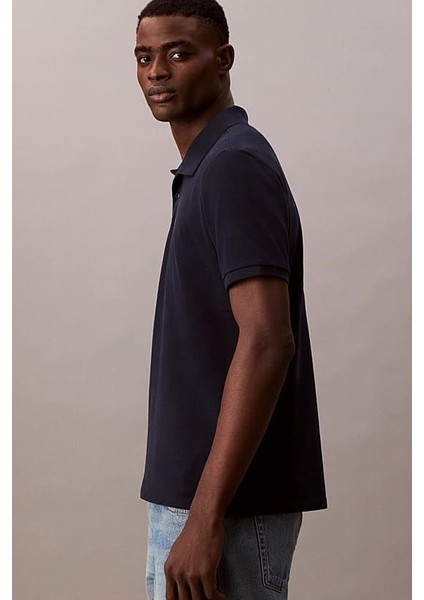 Erkek Polo Yaka Pike T-Shirt - Lacivert modelleri