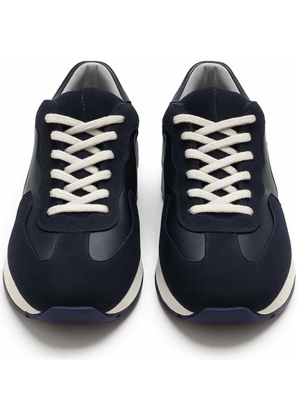 Erkek Lacivert Mevsimlik Casual Deri Spor Ayakkabı fiyatları
