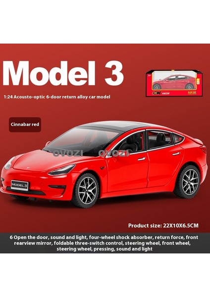 Ovozı Tesla Alaşımlı Araba Modeli Koleksiyon Süsü Hediyesi (Yurt Dışından)