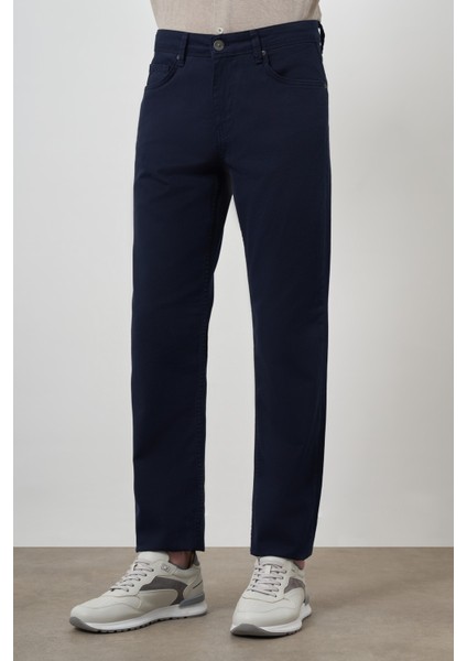 Erkek Lacivert Pamuk 5 Cep Dynamic Fit Jean Kot Pantolon modelleri