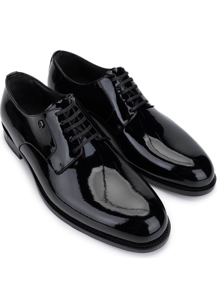 Erkek Hakiki Deri Siyah Rugan Klasik Ayakkabı 1040 92V41407 Erk Ayk Y25 Black Pelle fiyatları