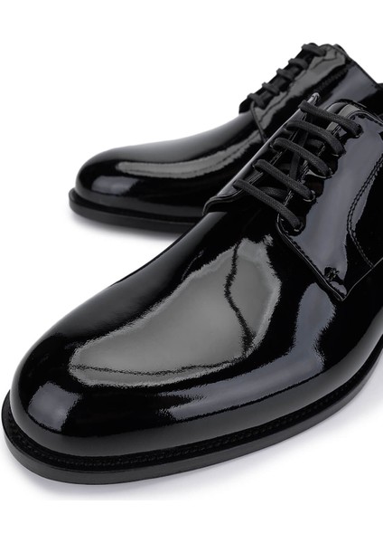 Erkek Hakiki Deri Siyah Rugan Klasik Ayakkabı 1040 92V41407 Erk Ayk Y25 Black Pelle modelleri