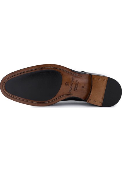 Erkek Hakiki Deri Siyah Rugan Klasik Ayakkabı 1040 92V41407 Erk Ayk Y25 Black Pelle fırsatları