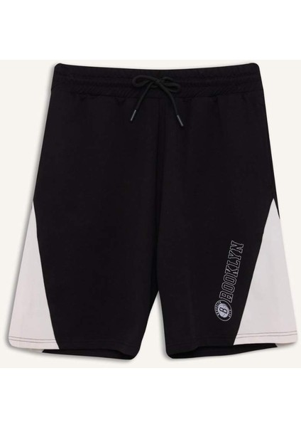 Fit NBA Brooklyn Nets Beli Bağcıklı Cepli Kısa Paça Şort C9253AX24AU