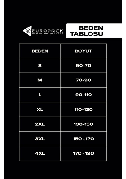 LP-390 4 Panelli Abdominal Korse – Ameliyat Sonrası Karın Korsesi – 30 cm