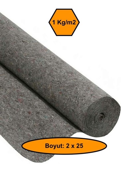 Yalıtım Keçesi, Kaplama Malzemesi, Geotekstil Keçe 2X25