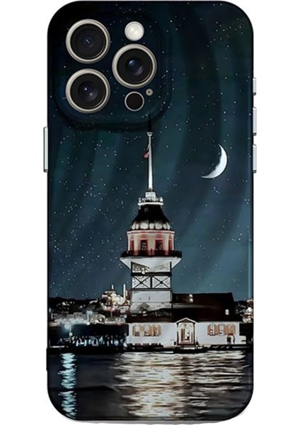 iPhone 13 Pro Kılıf Crew Desenli Kapak - Kız Kulesi - CPT103522-7485