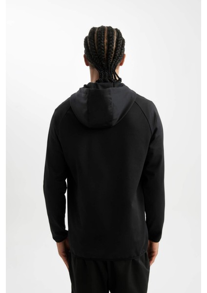 Fit Standart Fit Kapüşonlu Fermuarlı Pike Sporcu Sweatshirt C9181AX24AU