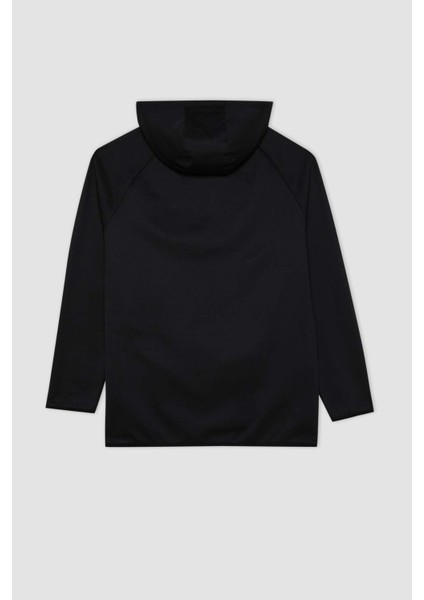 Fit Standart Fit Kapüşonlu Fermuarlı Pike Sporcu Sweatshirt C9181AX24AU