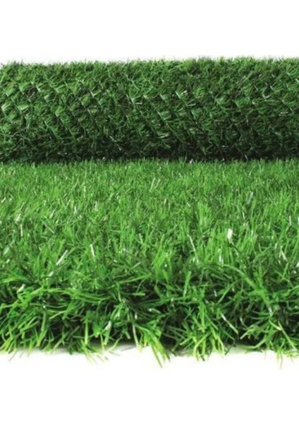 0,75X4 Metre Çim Çit, Bahçe Çiti, Dekoratif Telli Çit, Yapay Çim Çit