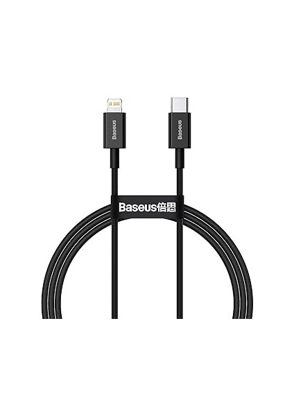 Superior 20W 100 cm Type-C To Lightning Şarj Kablosu Siyah