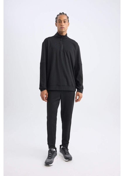 Fit Sporcu Jogger Eşofman Altı Standart Fit Beli Paçası Lastikli Cepli C9174AX24AU